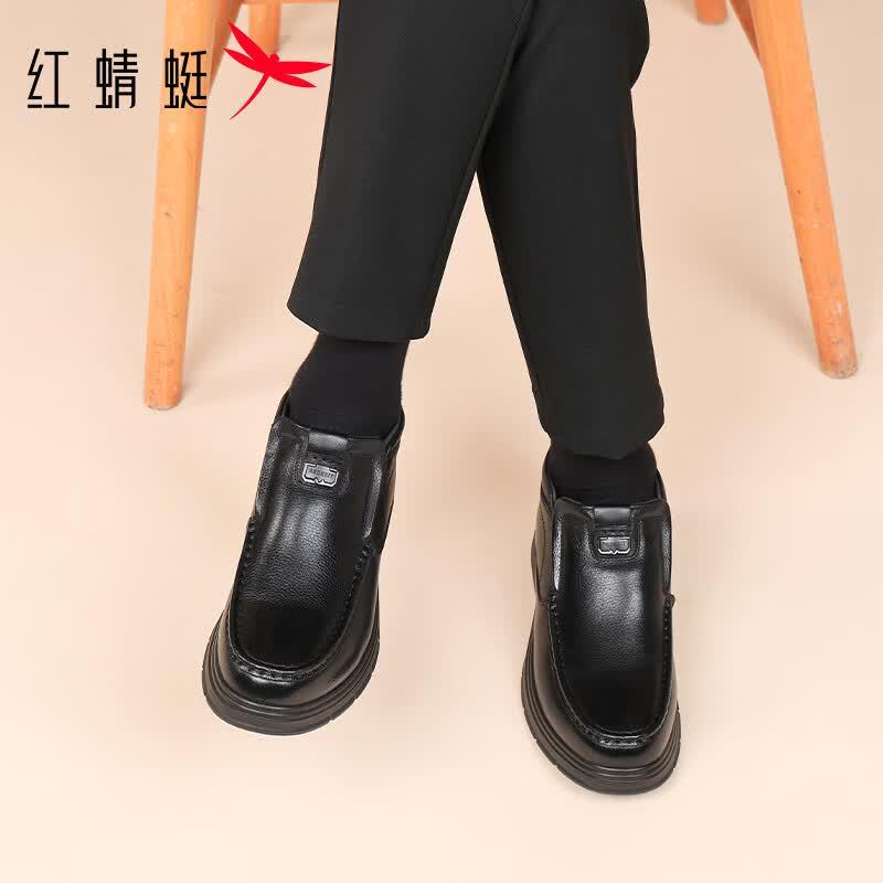 RED DRAGONFLY Мужские высокие теплые слипоны в стиле business casual WTD451281