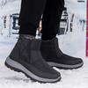 Мужские ботинки для снега, мужская обувь для активного отдыха, мужские зимние ботинки больших размеров, плюшевые ботинки, мужские водонепроницаемые ботинки, мужская обувь, рабочая обувь
