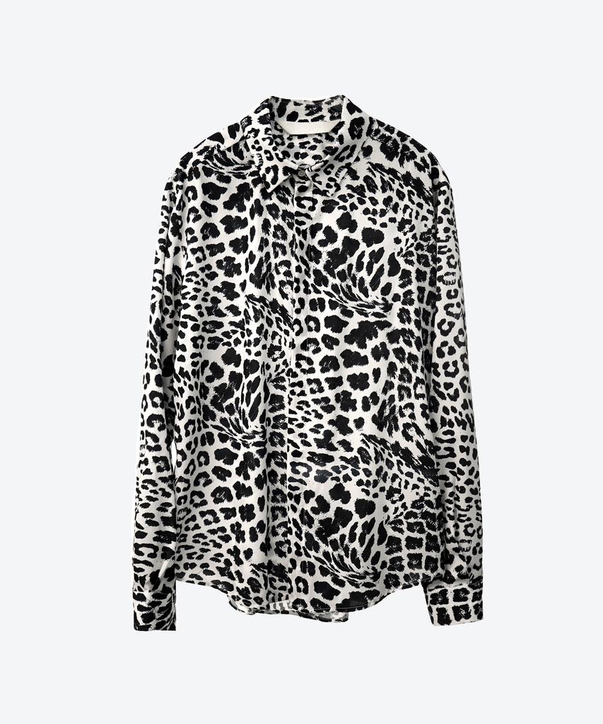 UNTAGE Leopard Print Shirt [White(Unisex)]_Uts-Fs21
