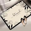 Thickened Bathroom Absorbent Floor Mat, Household Bathroom Door Mat, Non-slip Quick-drying Foot Pad, Door-to-door Mat Can Be Cut