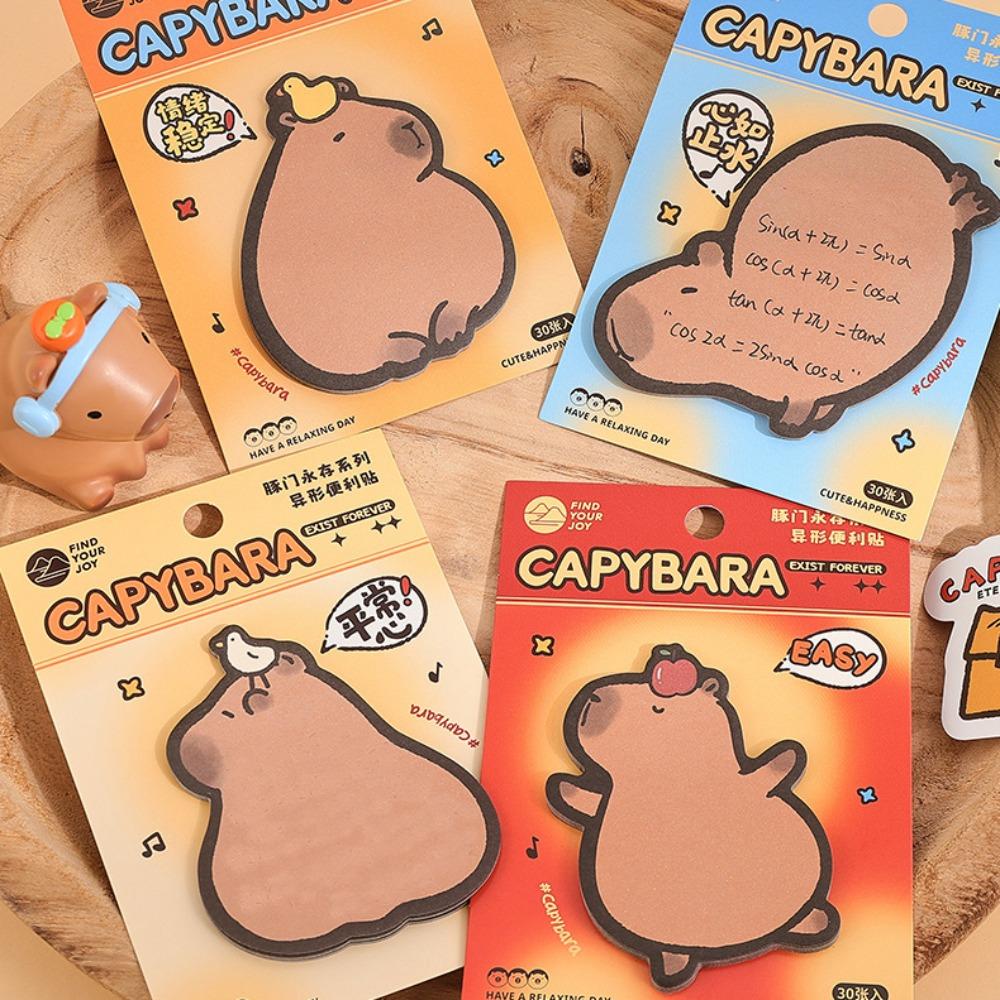 30pcs Capybara Sticky Notes Thickened To Do List Planner Notepad Memo Pad Paper  Student