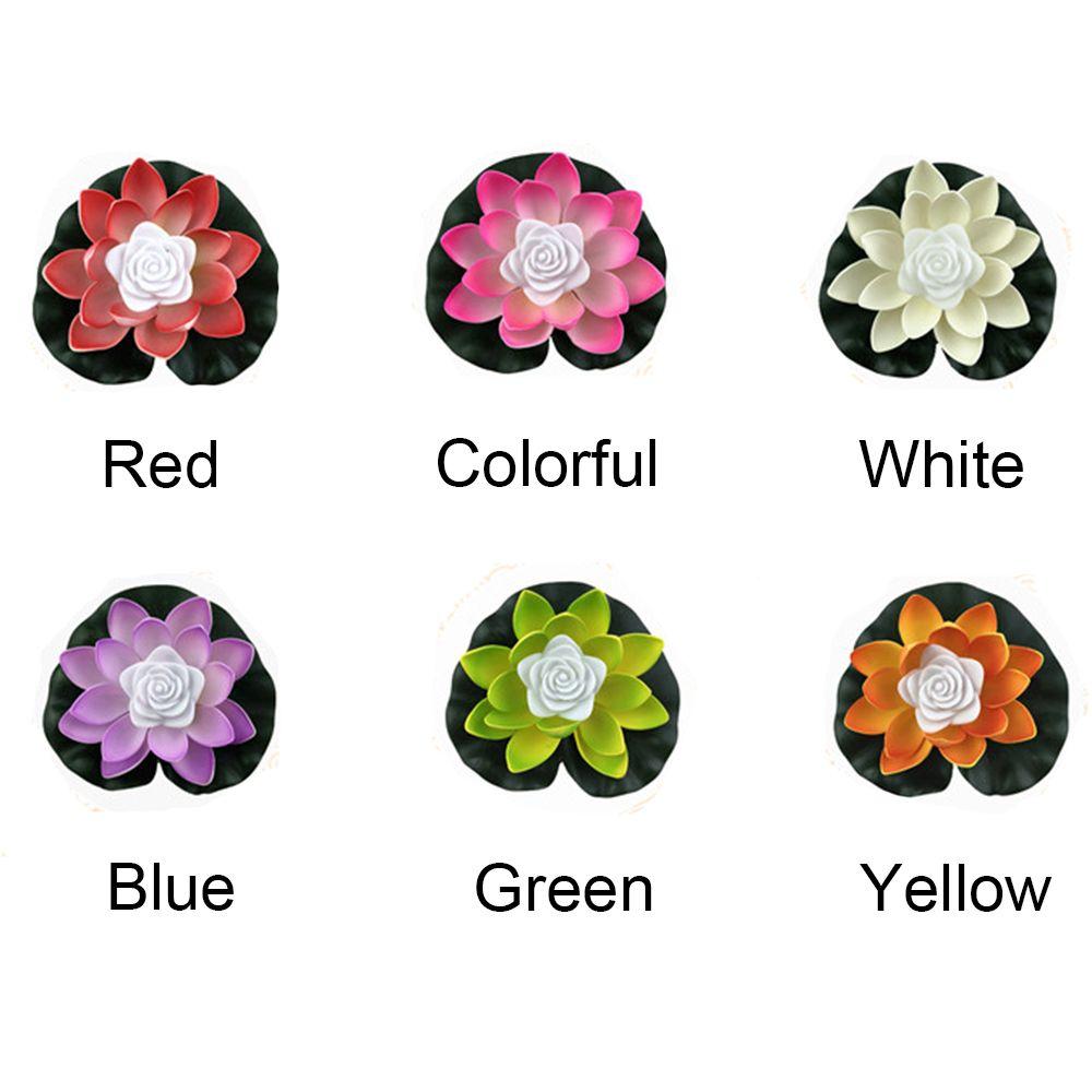 Buddhist Prayer Water Landscape Lotus Lamp Fountain Pool Pond Lamp Flower Light Wishing Lamp