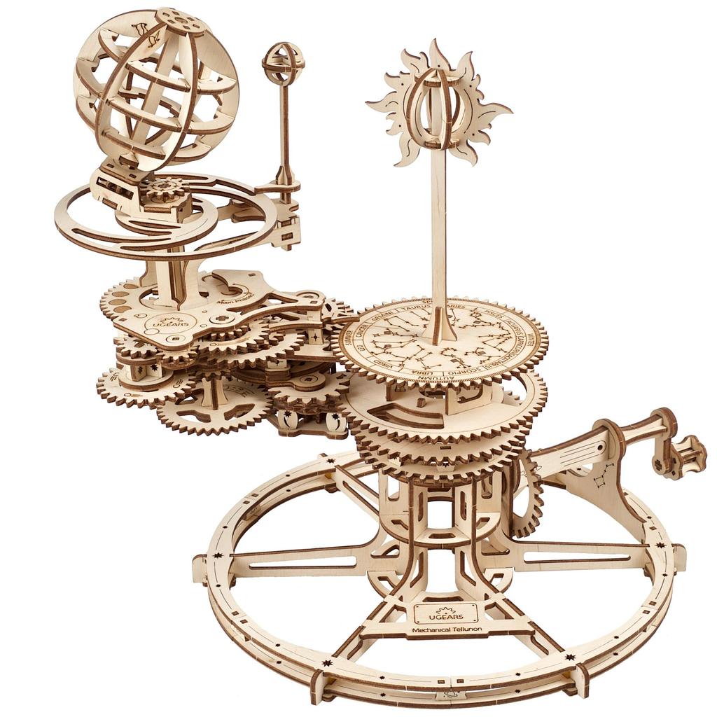 Ugears Механический Теллурион 70167 Деревянная Модель для Сборки Без Клея или Инструментов для Взрослых Детей Головоломка и Набор, Требуется, &