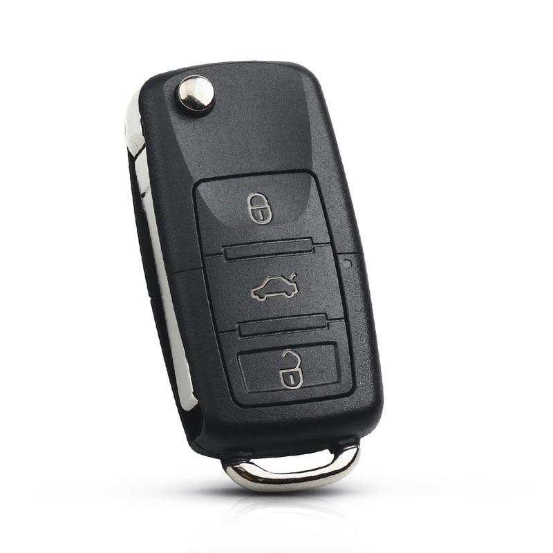 KEYYOU 3-кнопочный складной пульт-брелок для автомобиля для VW PASSAT Polo Skoda Seat CADDY Golf Beetle JETTA 1J0959753 DA/AH 1K0959753G 434 МГц