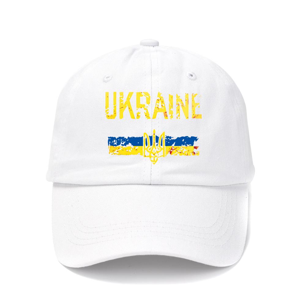 Новая Украина Стирка Хлопок Принт Ретро Унисекс Эмблема Популярная Бейсболка Для Активного Отдыха Регулируемая Шляпа-Козырек