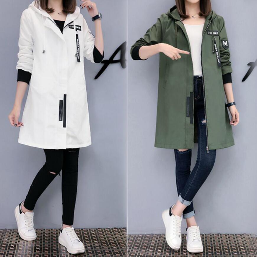 Women's Casual Hooded Jacket Long Sleeve Baseball Uniform