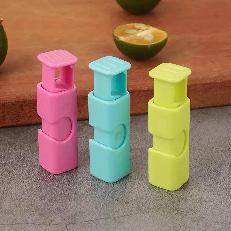 10Pcs/1set Reusable Food Sealing Clips Plastic Pocket Sealing Clamp Snack Bread Bag Clips Grain Vegetable Storage Clamp