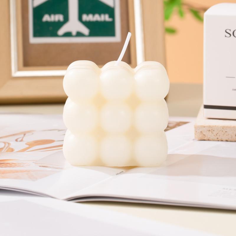 Ароматическая свеча «Кубик Рубика» в подарочной коробке, премиальный аромат, домашние украшения, стильная свеча на день рождения, креативный сувенир