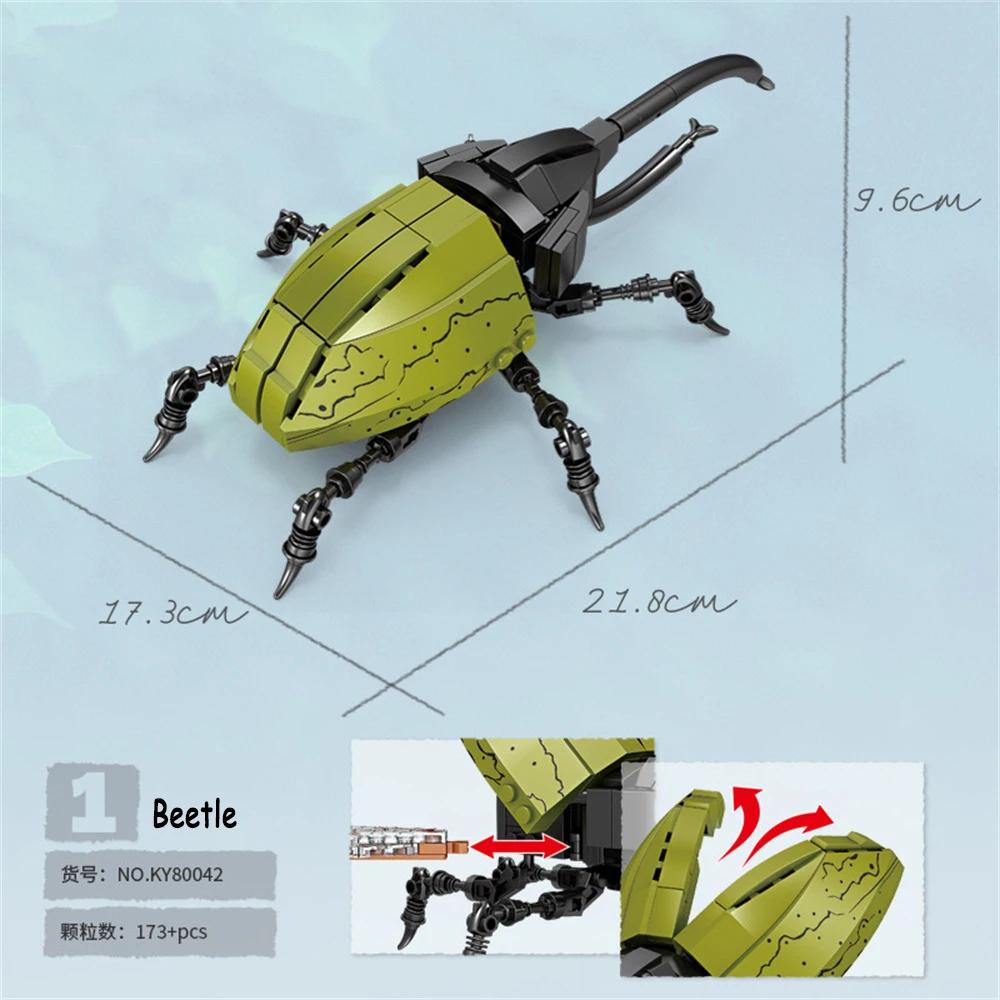 Cicada Insects Building Blocks Toys Set - Long-Lasting Play Party Gift for Kids Great Collectible Models Caterpillar Cicada