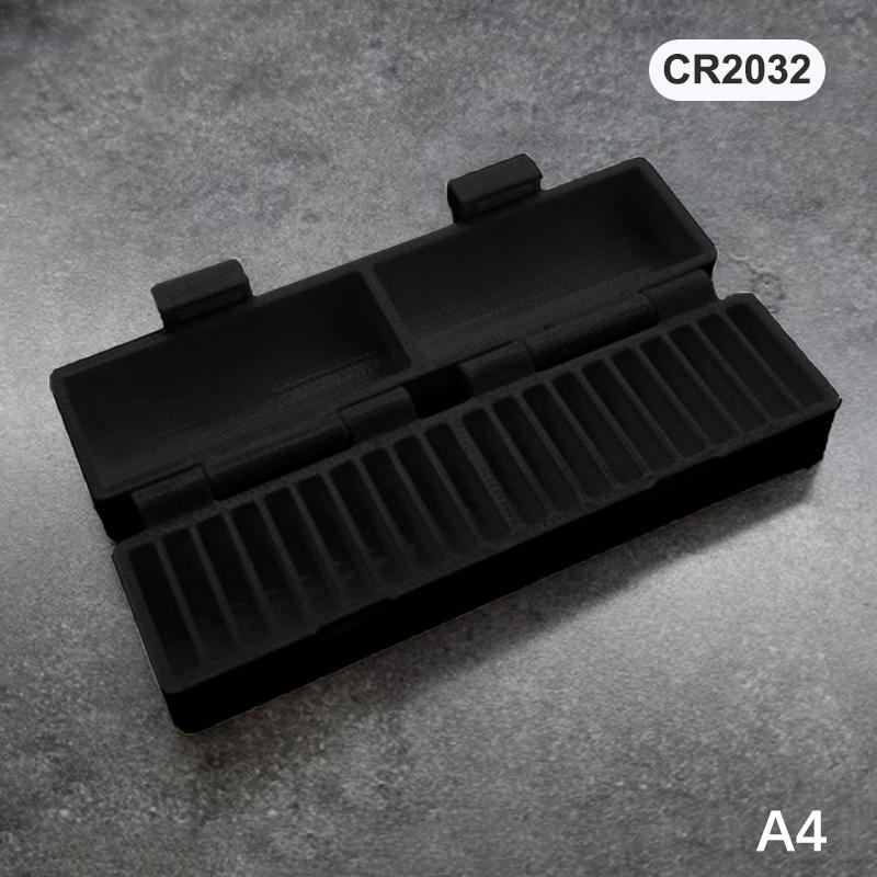 Портативный контейнер для хранения батареек CR2032/CR2026, 10/20 ячеек, защитный держатель, предотвращает потерю батареек, органайзер для мелкой электроники