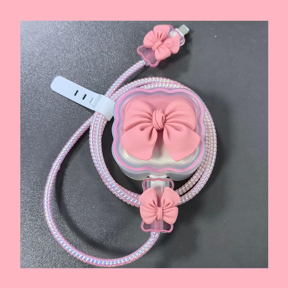 Charger Protector Cable Organiser For iPhone 15 14 11 13 18W 20W Charging Protection Cover Data Cable Management Cord Winder Kit