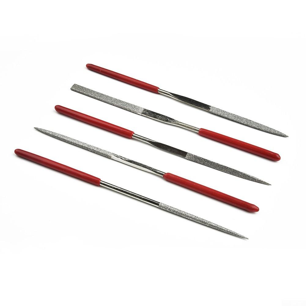 5pcs Diamond Needle File Set For Jeweler Wood Carving Craft Glass Stone