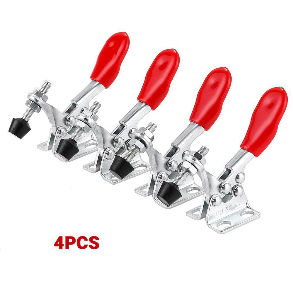 4/2/1Pcs Metal Horizontal Quick Release Hand Tool Toggle Clamp for Fixing Workpiece