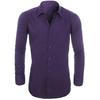 Striped Turn-down Collar Men Shirt French Cuff Button Long Sleeve Buttons Closure
