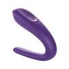 Vibrator - VIBRO PARTNER - Flexible - Purple - For Adults - Vaginal and Clitoral Stimulation
