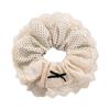 Retro Cream Lace Hair Scrunchies Headbands for Women Girls Sweet Hair Rope Tie Ponytail Rubber Band Lady Fashion Accessories New