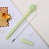10pcs 0.5mm Creative Animal and Fruit Shape Gel Pen, Black Exam Water-based Pen, Cute Cartoon Office Signature Pen