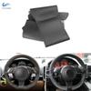 Hand-stitched Black Perforated Microfiber Leather Car-styling Steering Wheel Cover For Porsche Cayenne Panamera 2010 2011