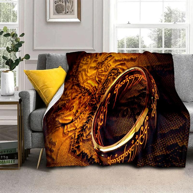 L-Lord of the Rings H-Hobbit HD Blanket,Soft Throw Blanket for Home Bedroom Bed Sofa Picnic Travel Office Cover Blanket Kids 3D