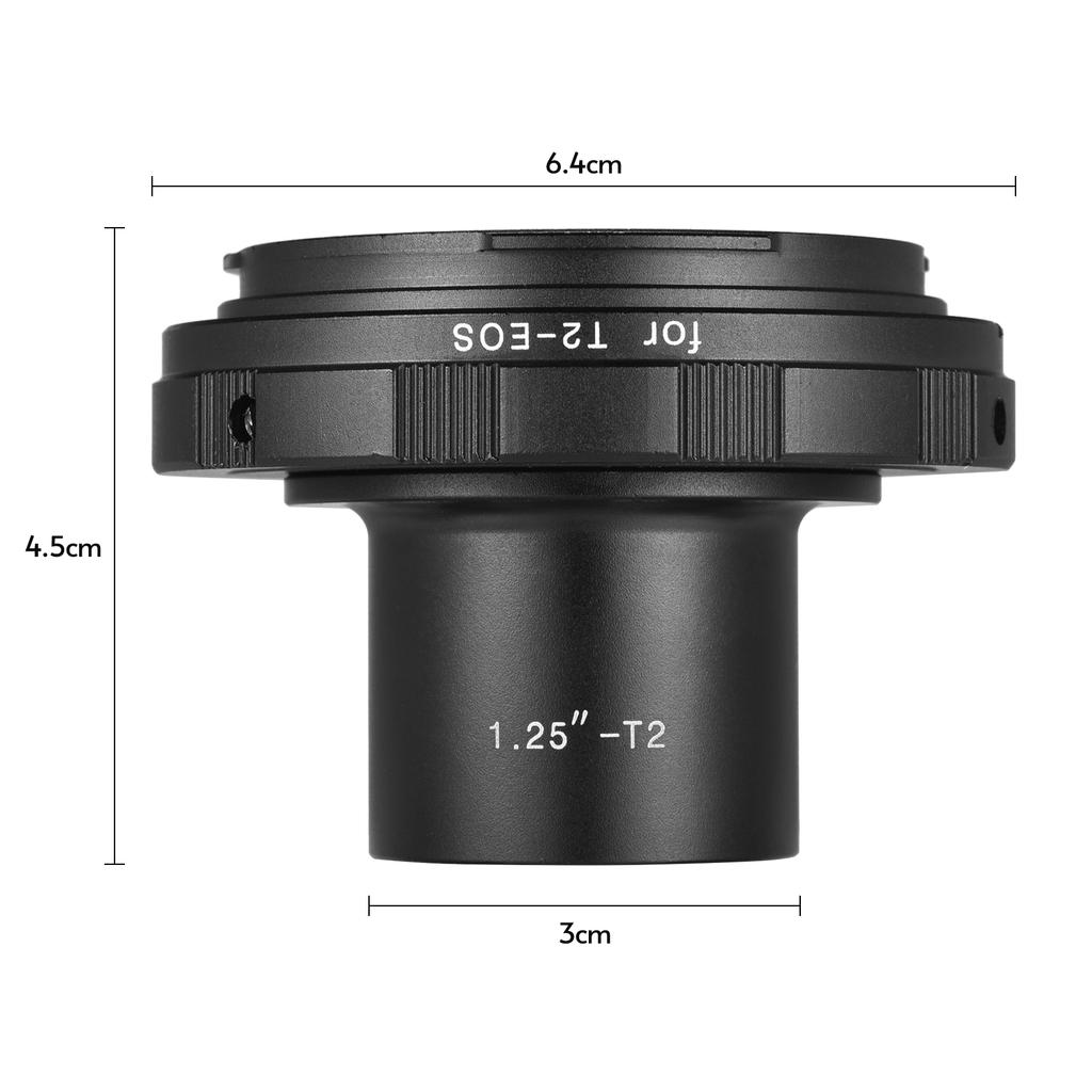 Andoer 1.25-T2-EOS Adapter Ring Photography Accessory Replacement for Canon EOS Camera 1.25 Inch Eyepiece T2 Telescope