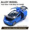 1:36 High Simulation Car Model for Tesla Alloy Car Model Diecasts Toy Vehicles Toy Cars Boy Toys Pull Back Kid Gifts