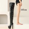 Fashion Fashion Over the Knee Boots Women Platform High Heels Long Thigh Boot Lace-up Black Red Fetish Dance Shoes Ladies Large Size 46
