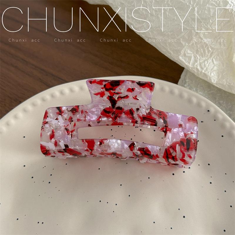 Large French Retro Mermaid Color Hairpin Shark Clip