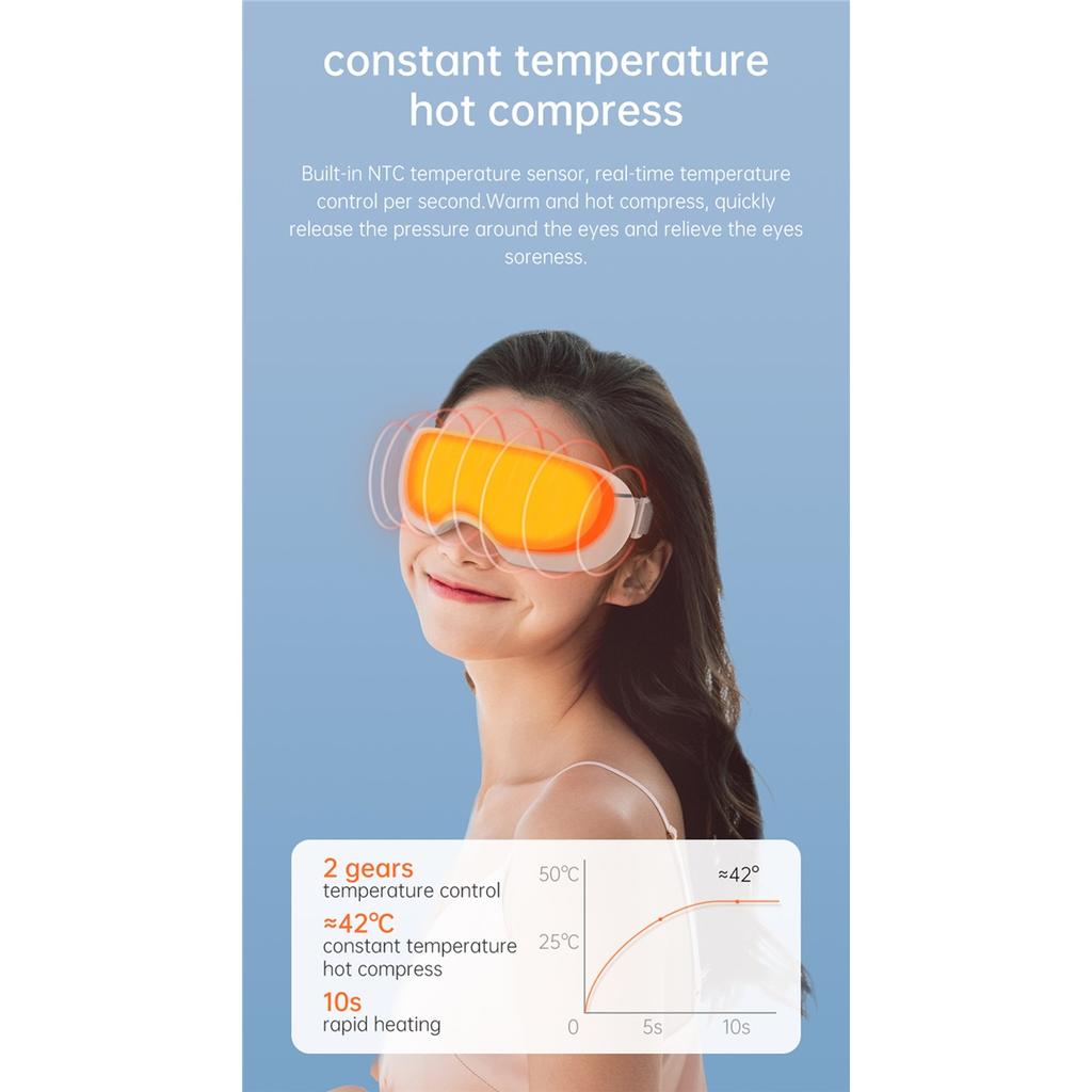 Электрический нано-паровой массажер для глаз, Атомизированный массаж акупунктурных точек глаз, Снимает усталость и темные круги, Улучшает сон, Машина для ухода за глазами