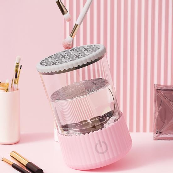 Электрическая машинка для чистки кистей для макияжа USB Автоматическая машина для чистки косметических кистей Многофункциональный очиститель для кистей для красоты всех размеров Инструменты для мытья