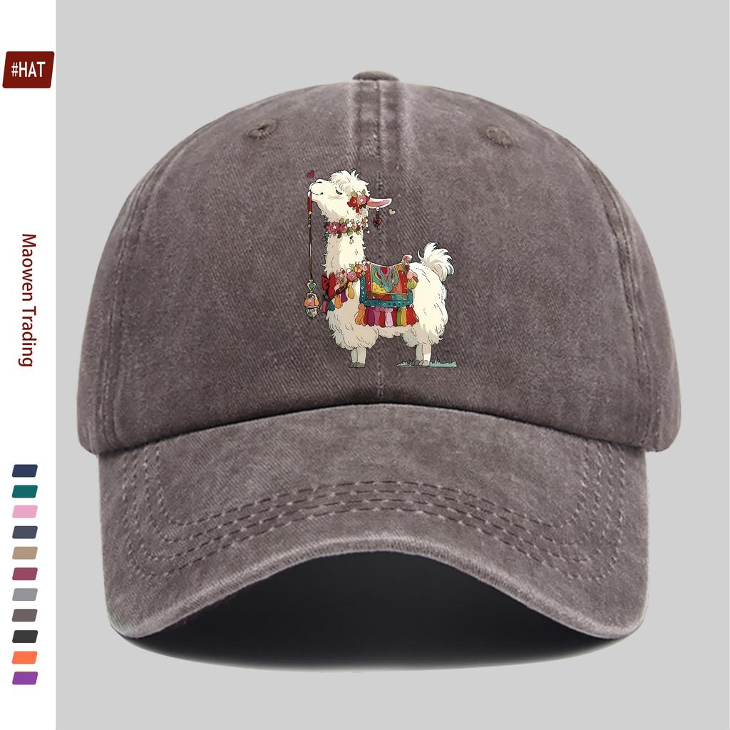 pc Animal Cartoon Printed Pattern Baseball Cap Casual Travel Decorative Sun Hat Comfortable And Lightweight MultiColor Pet