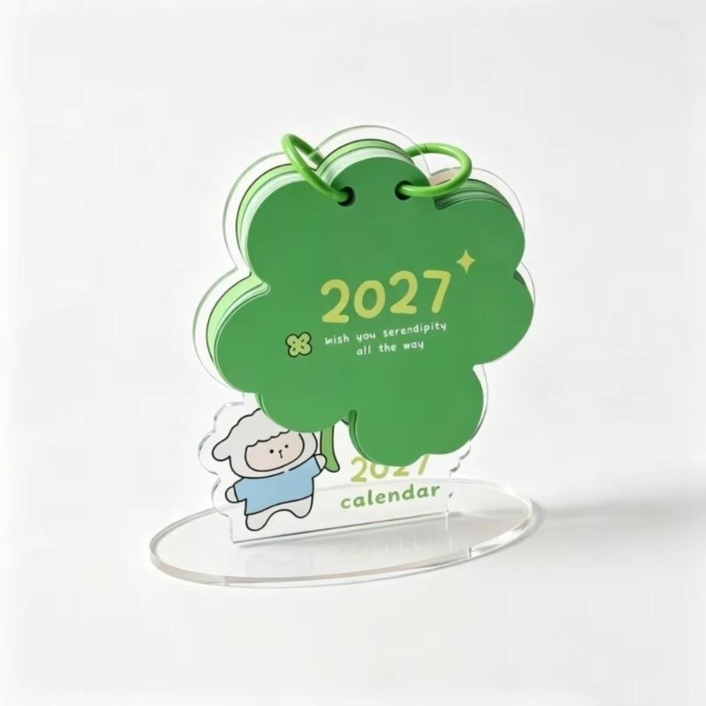 Cartoon Acrylic Desk Calendar Clear Acrylic Time Manegement Organizers Home Decor