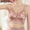 Бюстгальтер большого размера Женский бюстгальтер С эффектом пуш-ап Тонкий стиль Без косточек Сексуальный бюстгальтер Кружевной Тип регулировки Двубортный бюстгальтер Женский бюстгальтер
