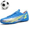 Football Shoes Unisex Short Spike TF Rubber Football Shoes for Boys and Girls Artificial Grass Practical Training Football Boots