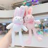 Adorable Rabbit Plush Keychain With Pullout Ears And Legs