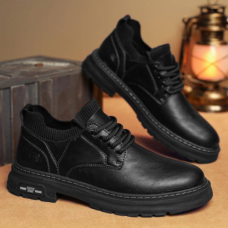 Новое поступление Мужские оксфорды на шнуровке Ручная работа Мужские повседневные туфли Элегантные Мужские повседневные кожаные туфли Для отдыха Прогулок Бизнес Кроссовки