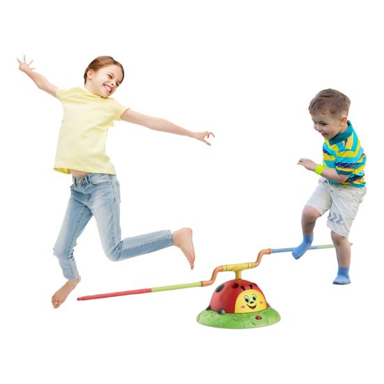 Игрушка «Прыгай и бросай» 2 в 1 Музыкальная игрушка-прыгун Игры в помещении и на улице Кольцо-бросок