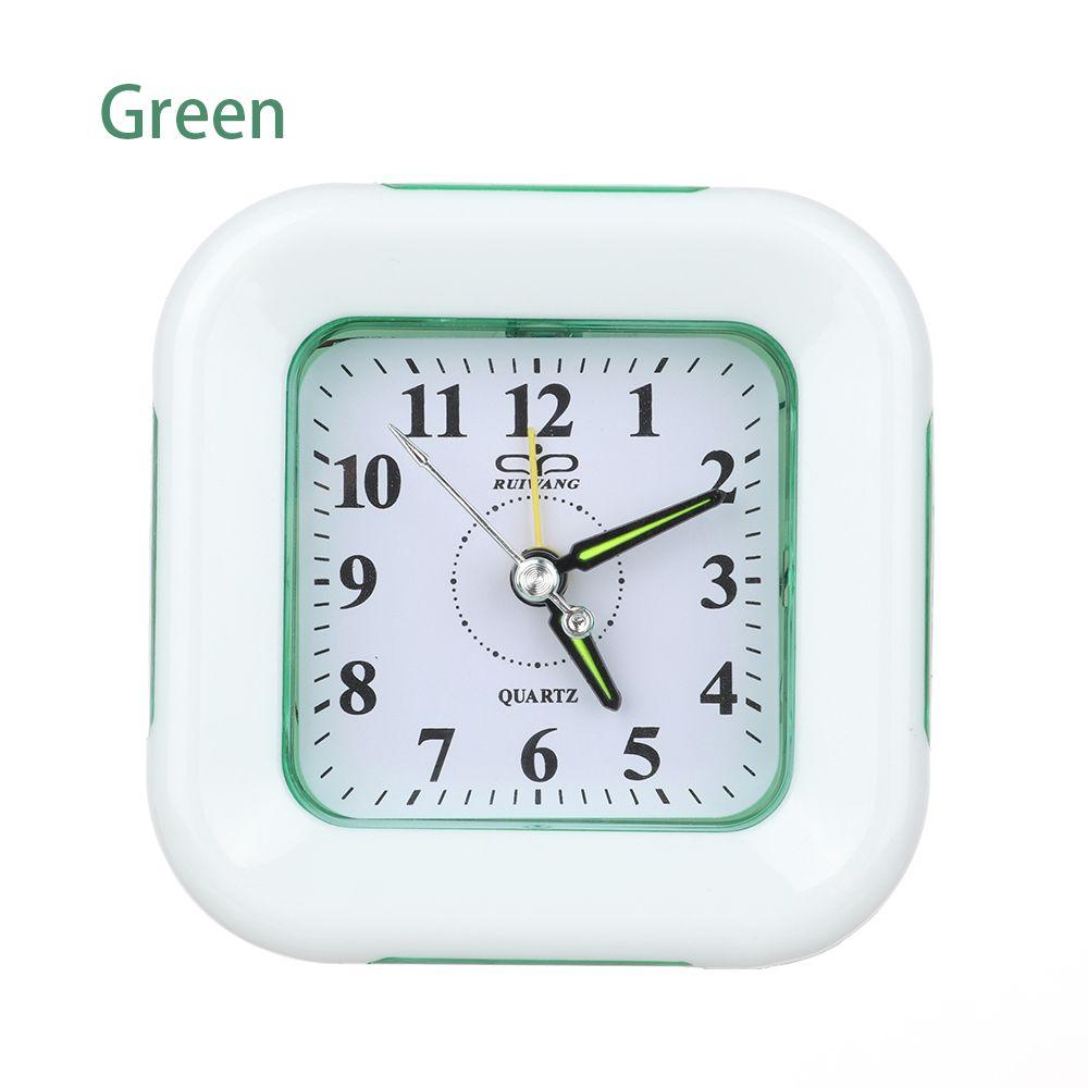 Simple Quartz No Tick Home Decor Number Clock Alarm Clock Bedside Clocks