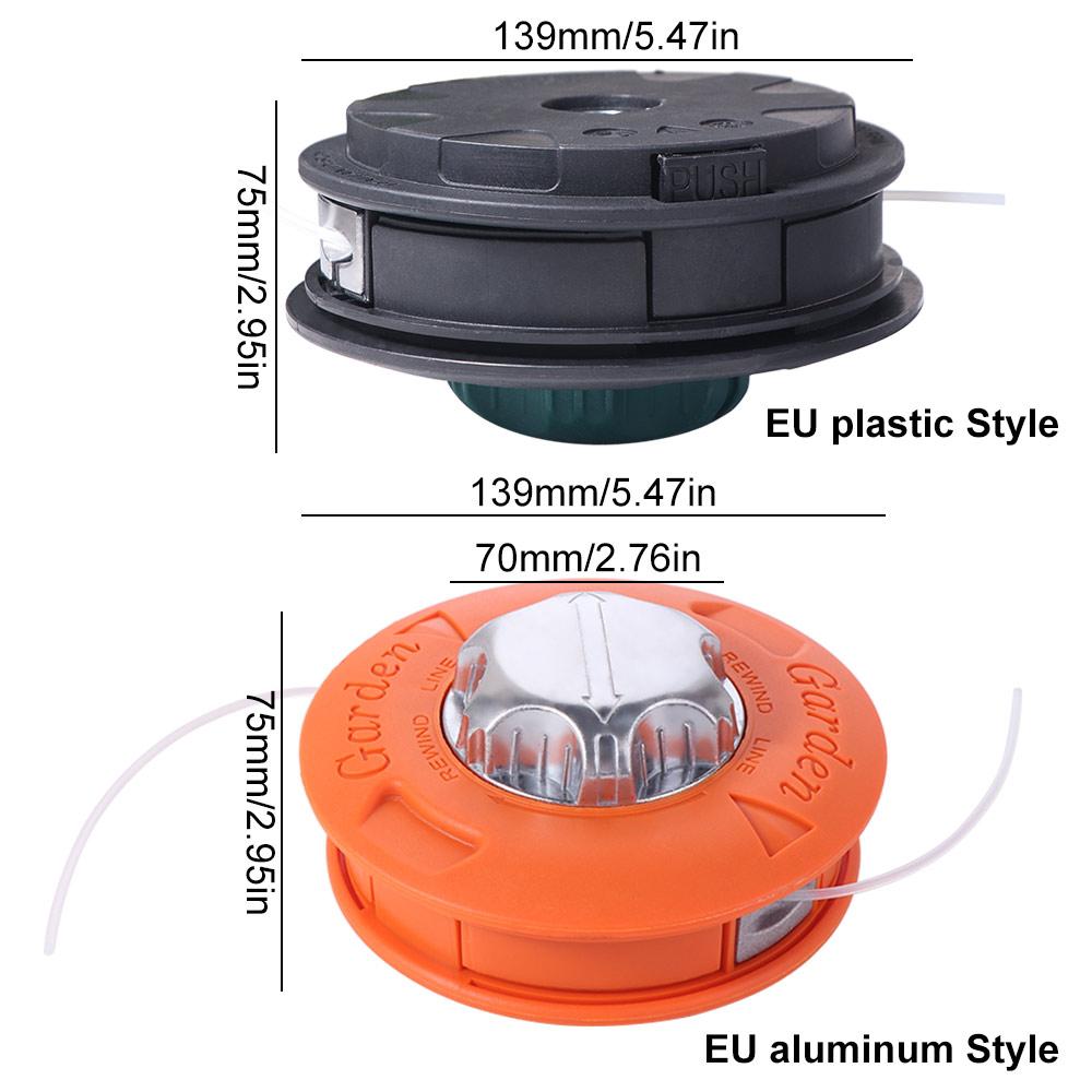 M10 Lawn Mower Head Aluminum Mower Bump Spool Grass Trimmer Head Brush Cutter Accessories