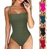 One Piece Swimsuit 2025 New Vintage Retro Swimwear Women Swimsuit Bandeau Bathing Suit Beachwear Monokini Female Swimming Suits