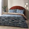Hoem Piper Reversible Cotton Abstract Duvet Cover Set