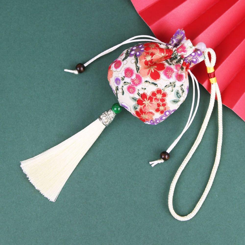 Printing Chinese Style Sachet Hanging Perfume Spice Bag Retro Tassel Small Pouch  Children