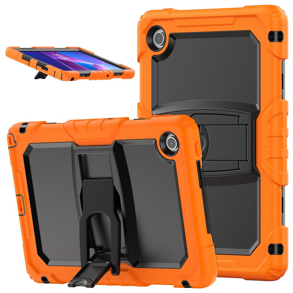 Kickstand Rugged Case for Lenovo Tab 10.1" 2025 K10C TB311XU TB311FU Heavy Duty Cover 3-Layers Protection Shockproof PC-Silicone