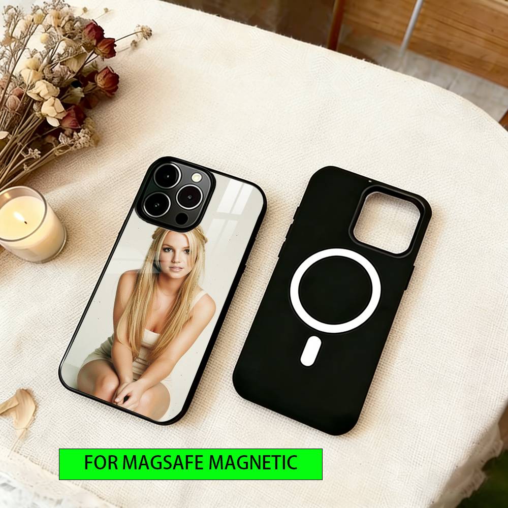 Чехол для телефона Britney Spears для iPhone 17, 16, 15, 14, 13, 12, 11 Plus, Pro, магнитный с Magsafe, беспроводная зарядка