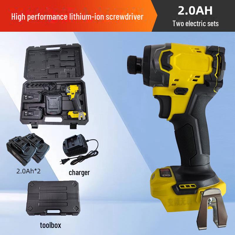 High-Torque Brushless Impact Screwdriver - 260 Nm Multipurpose Handheld Electric Tool with Lithium Battery