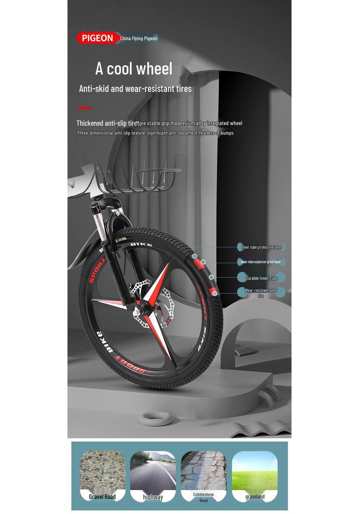 Складной взрослый велосипед Flying Pigeon 20" с переменной скоростью для поездок на работу