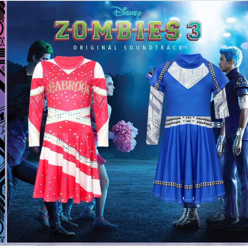 Zombie 3 Halloween Cheerleader Costume For Girls Premium Quality And Vivid Colors