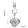 Double Sided Mirror Bag Hanging Keychain Heart Shape Cosmetic Mirror Key Chain  Women