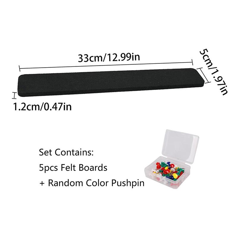 Display Cork Pictures Notice Tack Self Memo Bulletin Pin Message Strip Board Felt Wall Strips
