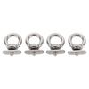4PCS Track Kayak Mount Tie Down Eyelets Heavy Duty 316 Stainless Steel Rail Mount Kayak M6 Eye Bolt
