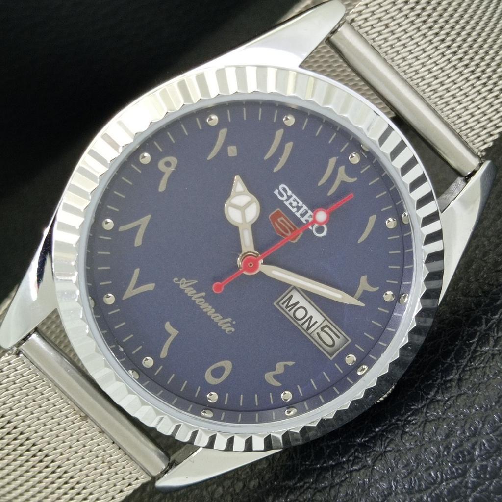 VINTAGE REFURBISHED SEIKO 5 AUTOMATIC 6309A JAPAN MENS ARABIC WATCH a441496-5